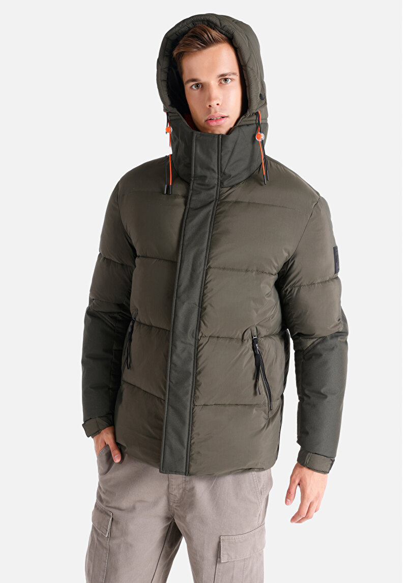 Imagine a Jacheta De Barbati Kaki Regular Fit Cl1064955