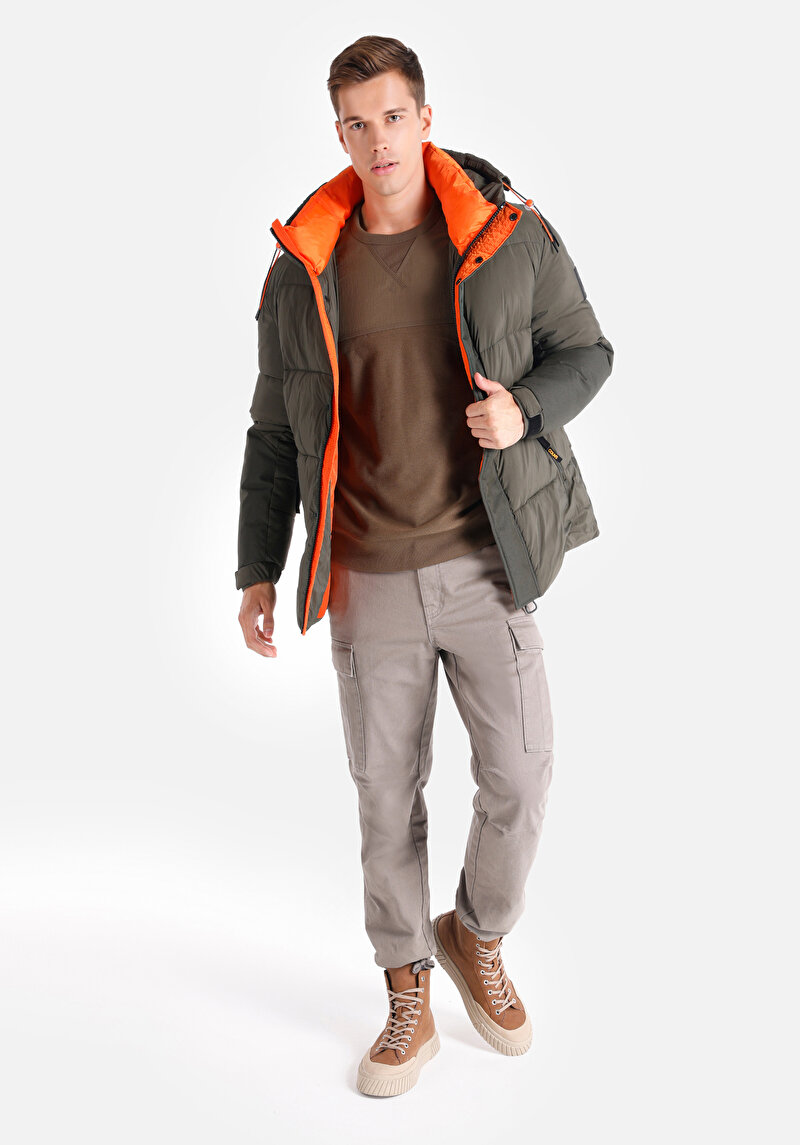 Afișați detalii pentru Jacheta De Barbati Kaki Regular Fit  Cl1064955