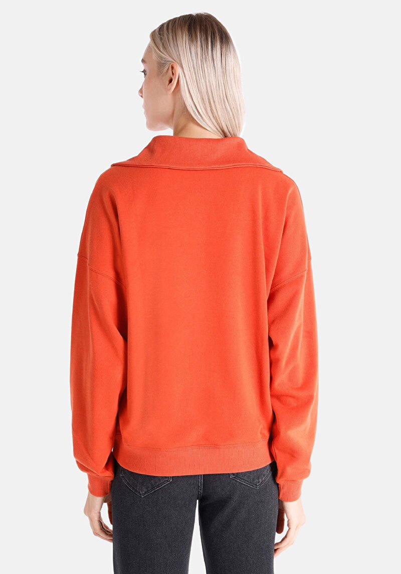 Imagine a Hanorac / Bluza De Dama Portocaliu Regular Fit Cl1065186