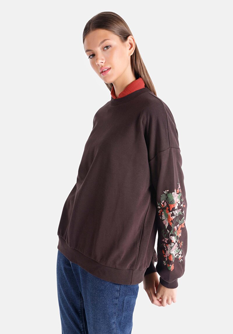 Imagine a Hanorac / Bluza De Dama Maro Regular Fit Cl1065191