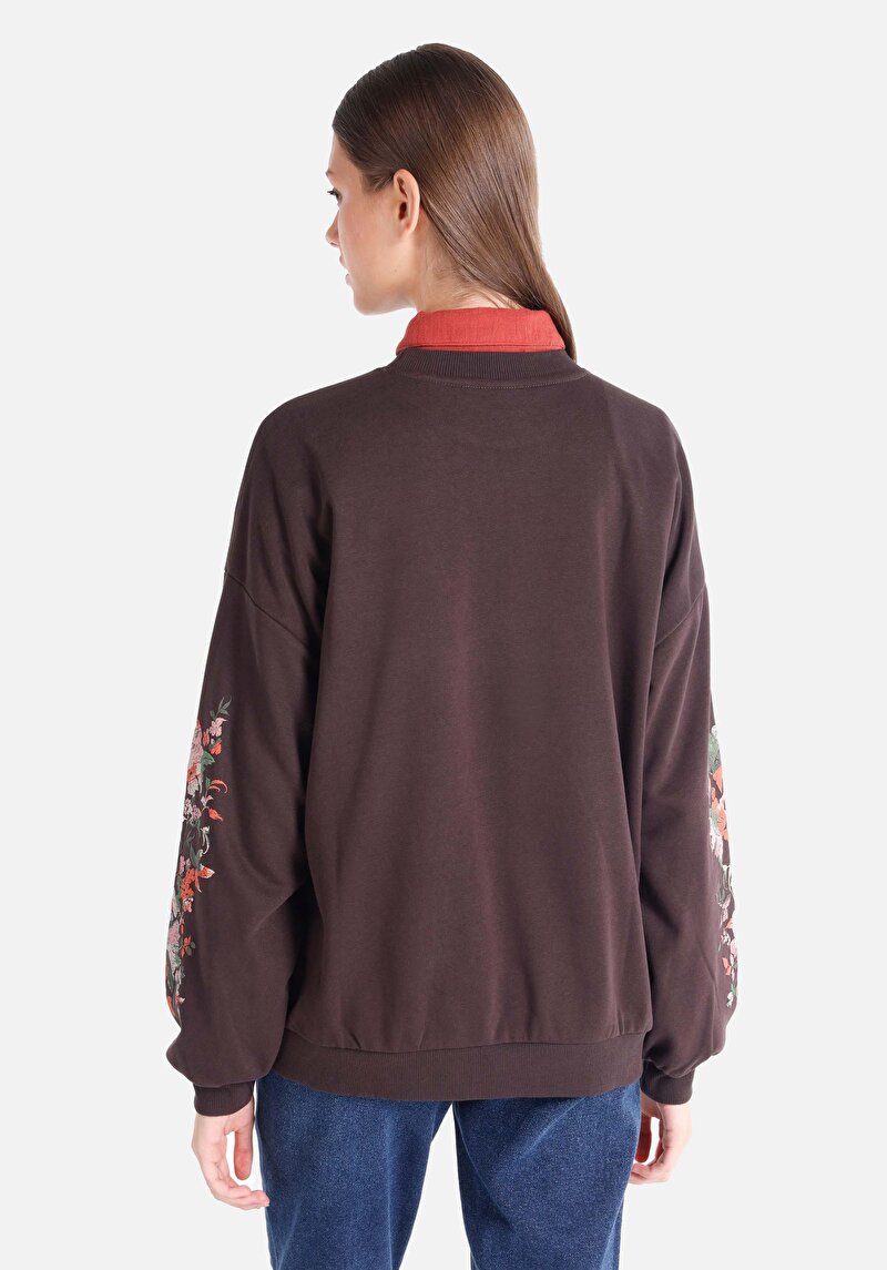 Afișați detalii pentru Hanorac / Bluza De Dama Maro Regular Fit  Cl1065191