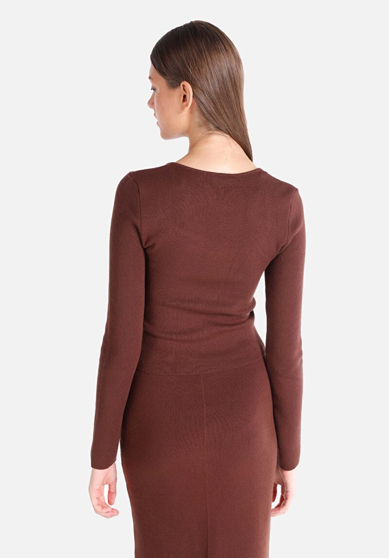 Afișați detalii pentru Pulover De Dama Maro Slim Fit  Cl1065291