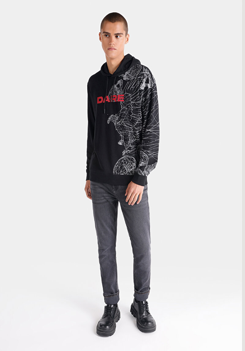 Afișați detalii pentru Hanorac / Bluza De Barbati Negru   Cl1064893