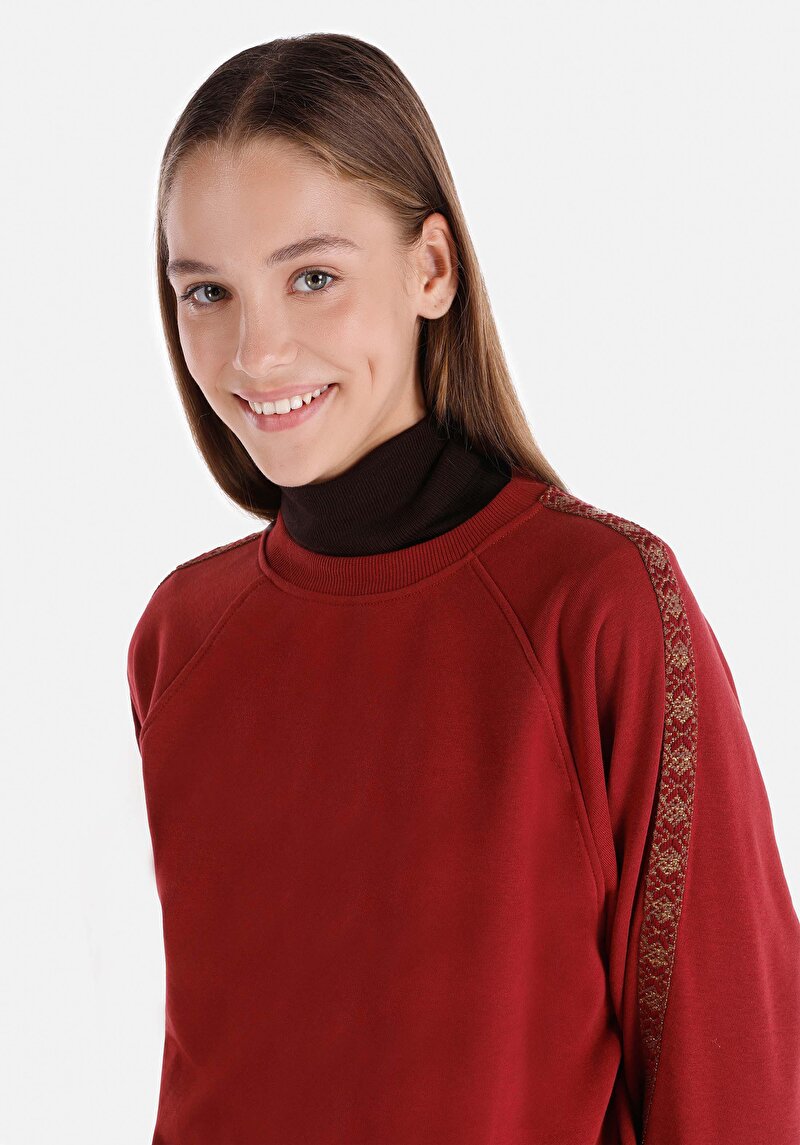 Afișați detalii pentru Hanorac / Bluza De Dama Bordo Regular Fit  Cl1065187