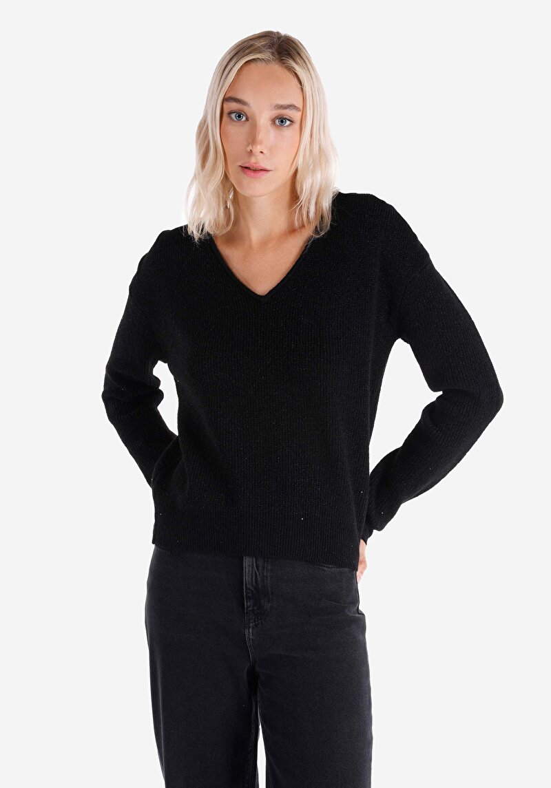 Imagine a Pulover De Dama Negru   Cl1065979