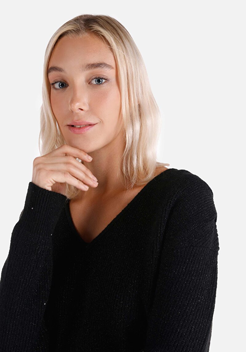 Afișați detalii pentru Pulover De Dama Negru   Cl1065979