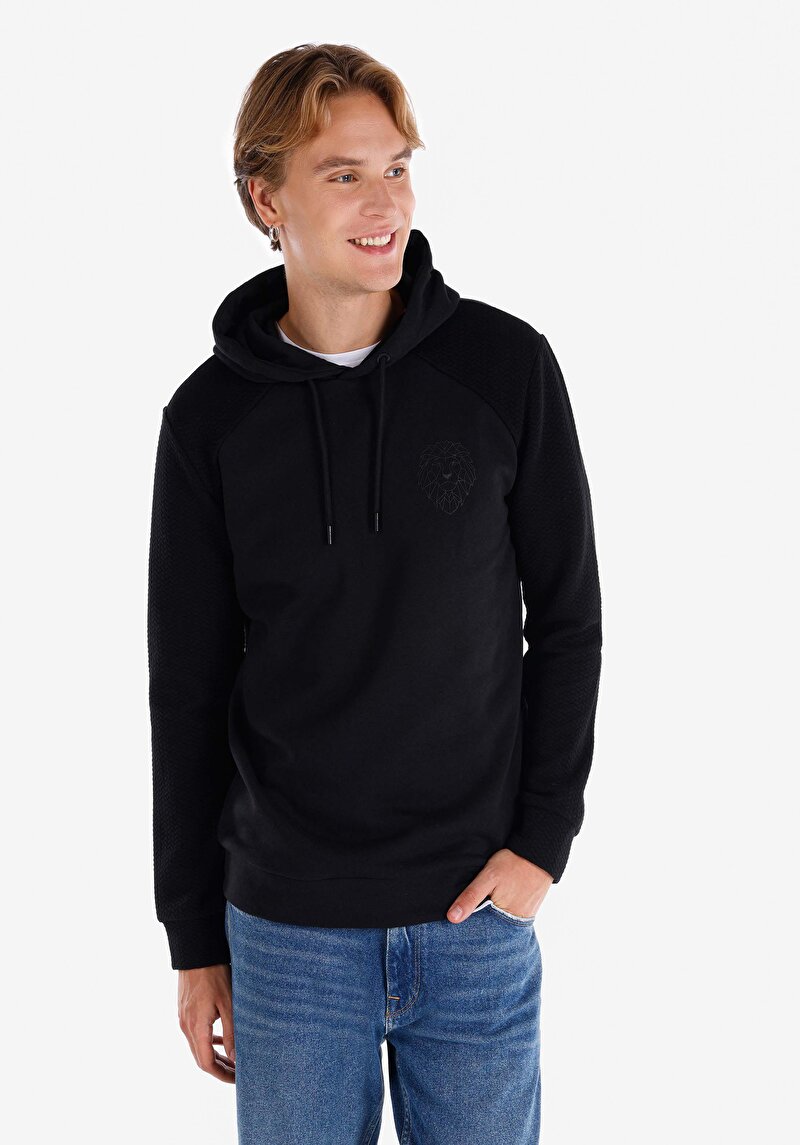Imagine a Tricou Cu Maneca Lunga De Barbati Negru   Cl1066047