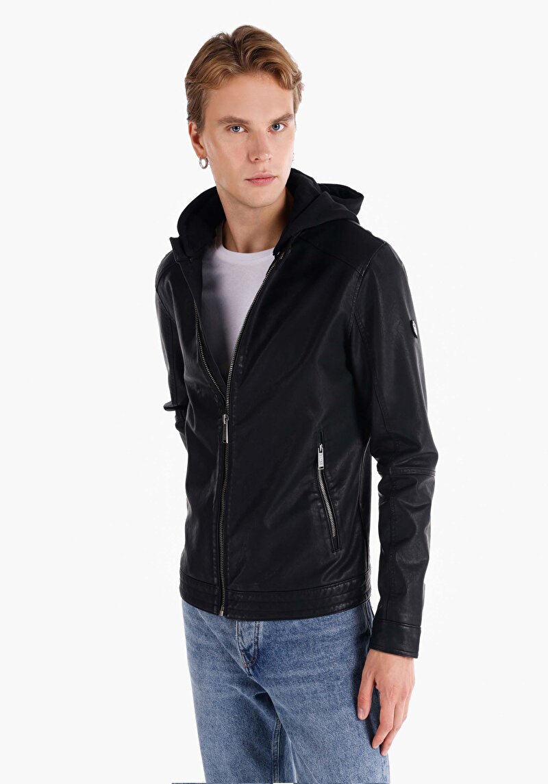 Imagine a Jacheta De Barbati Negru Slim Fit  Cl1066367