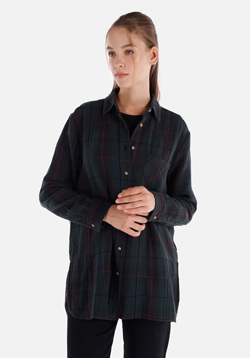 Imagine a Camasa Cu Maneca Lunga De Dama Verde Cl1065851