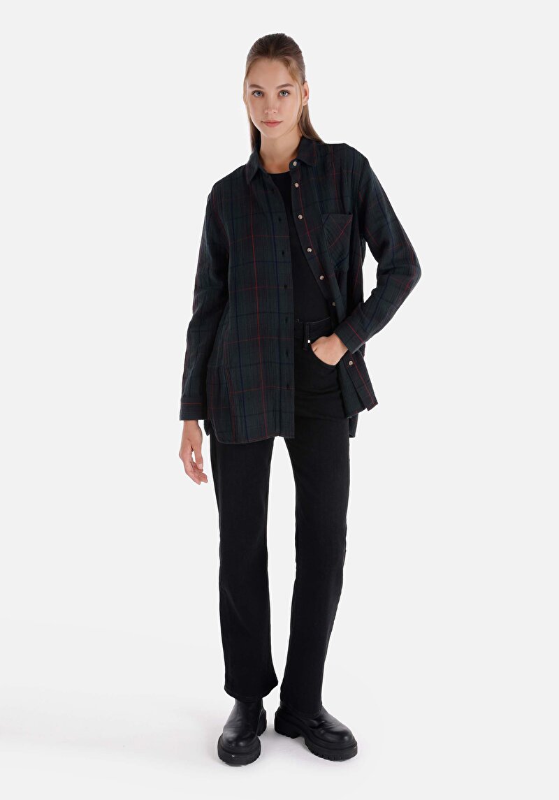 Imagine a Camasa Cu Maneca Lunga De Dama Verde Cl1065851