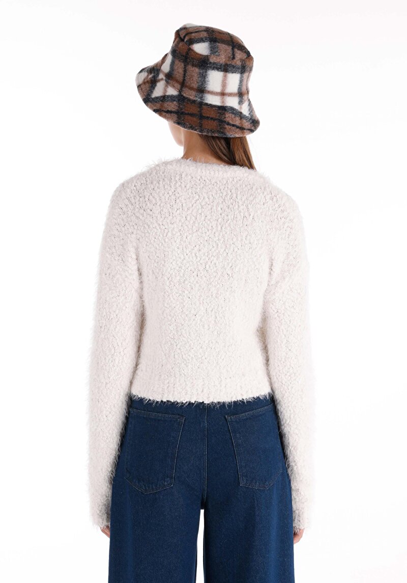 Imagine a Cardigan De Dama Alb Regular Fit Cl1066312