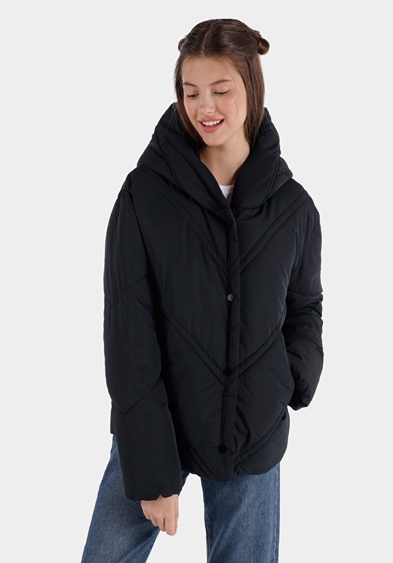 Imagine a Jacheta De Dama Negru Regular Fit Cl1065780