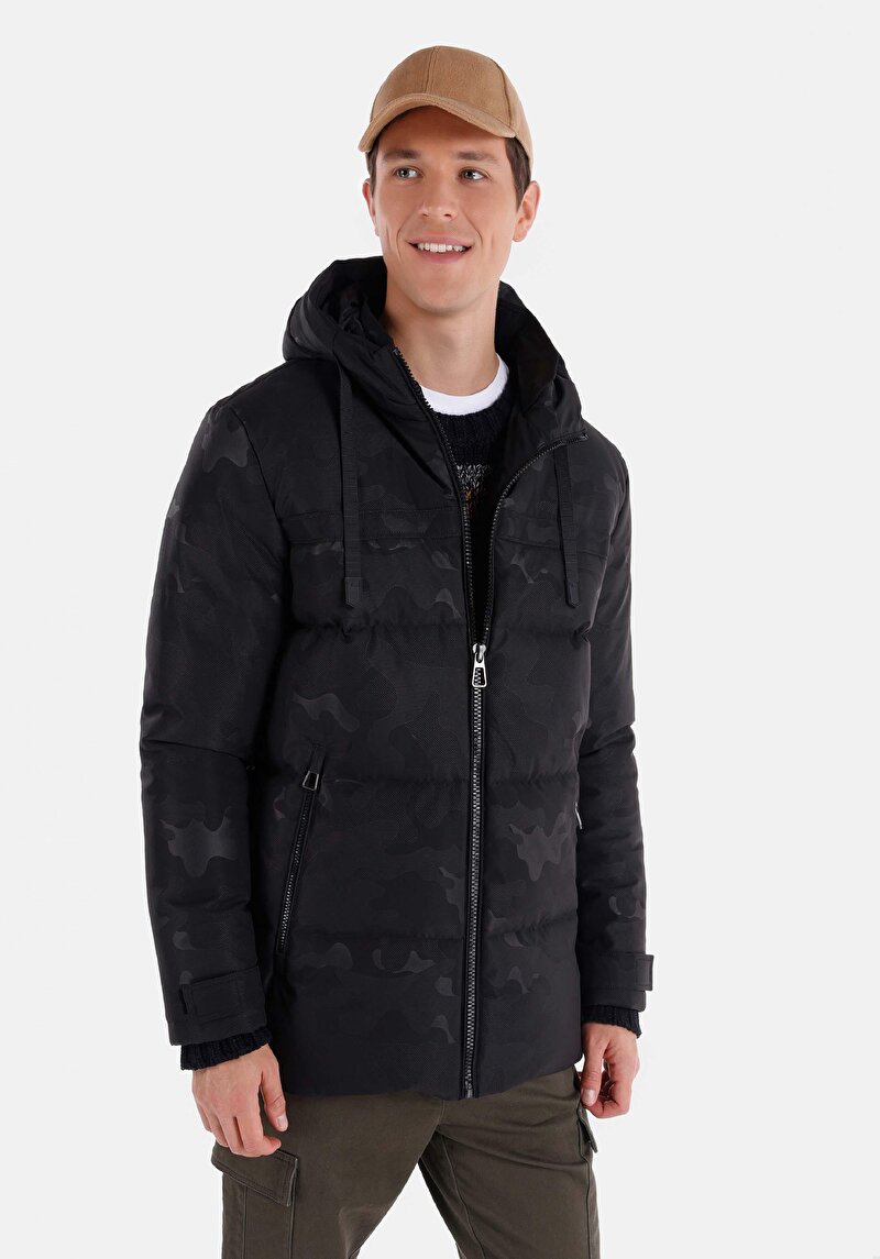 Imagine a Jacheta De Barbati Negru Regular Fit Cl1066369