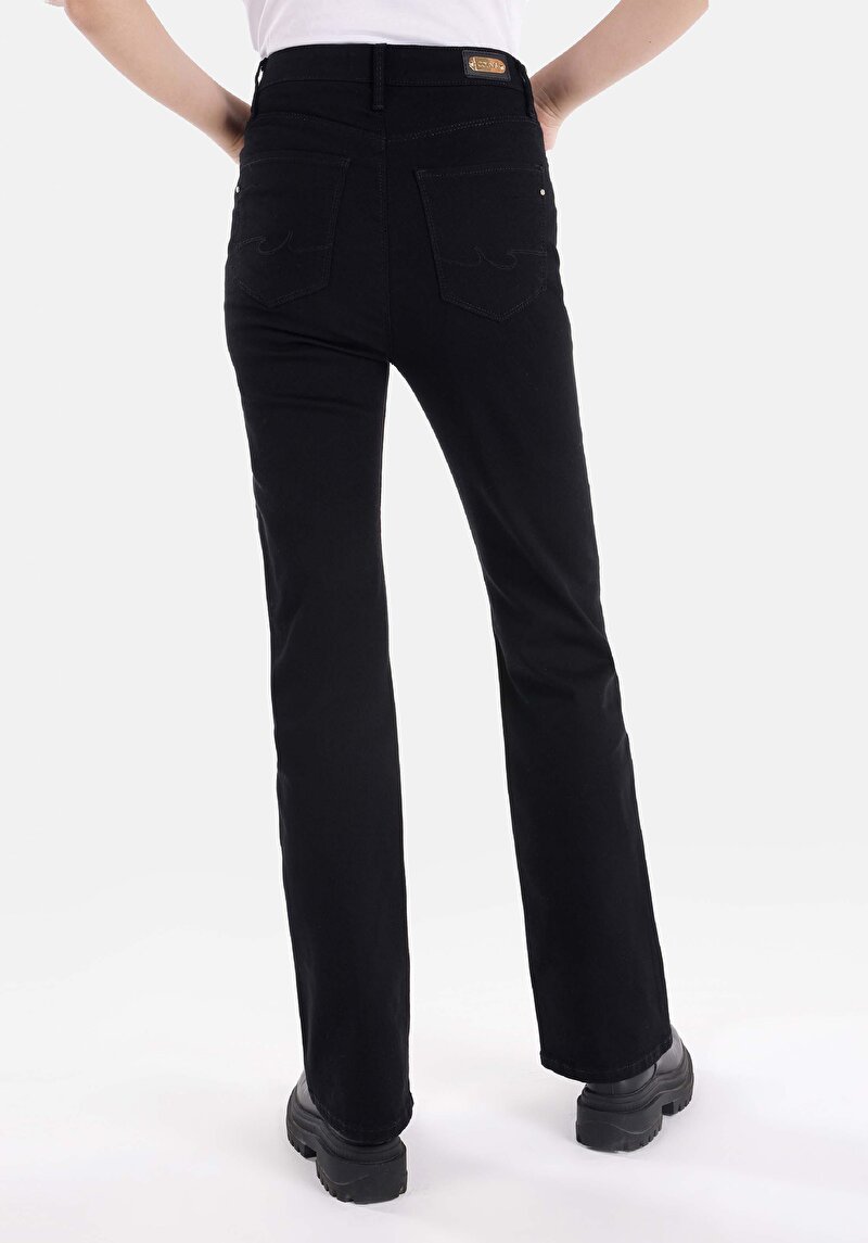 Imagine a Pantaloni De Dama Negru Regular Fit 791 Monica Cl1068702