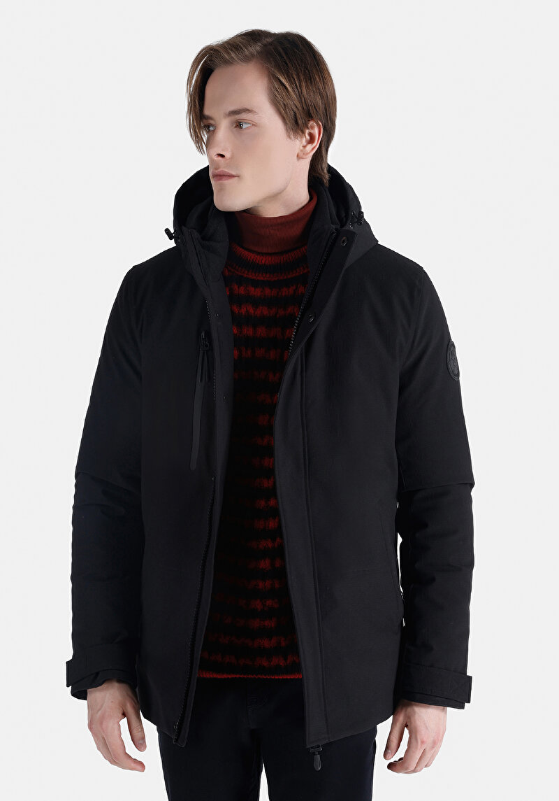 Imagine a Jacheta De Barbati Negru Regular Fit  Cl1064541