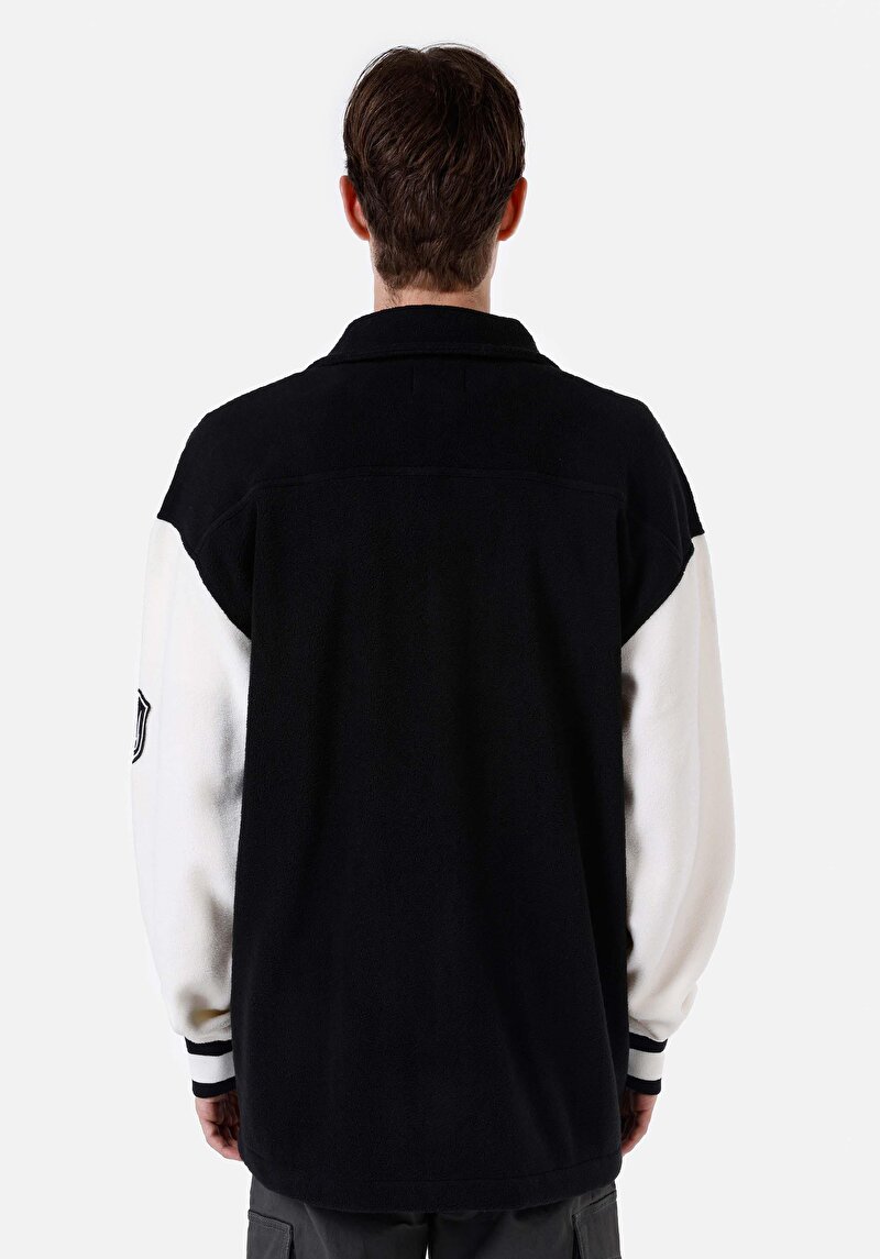 Imagine a Jacheta De Barbati Negru Cardigan gros tip colegiu în două culori Comfort Fit Cl1066770