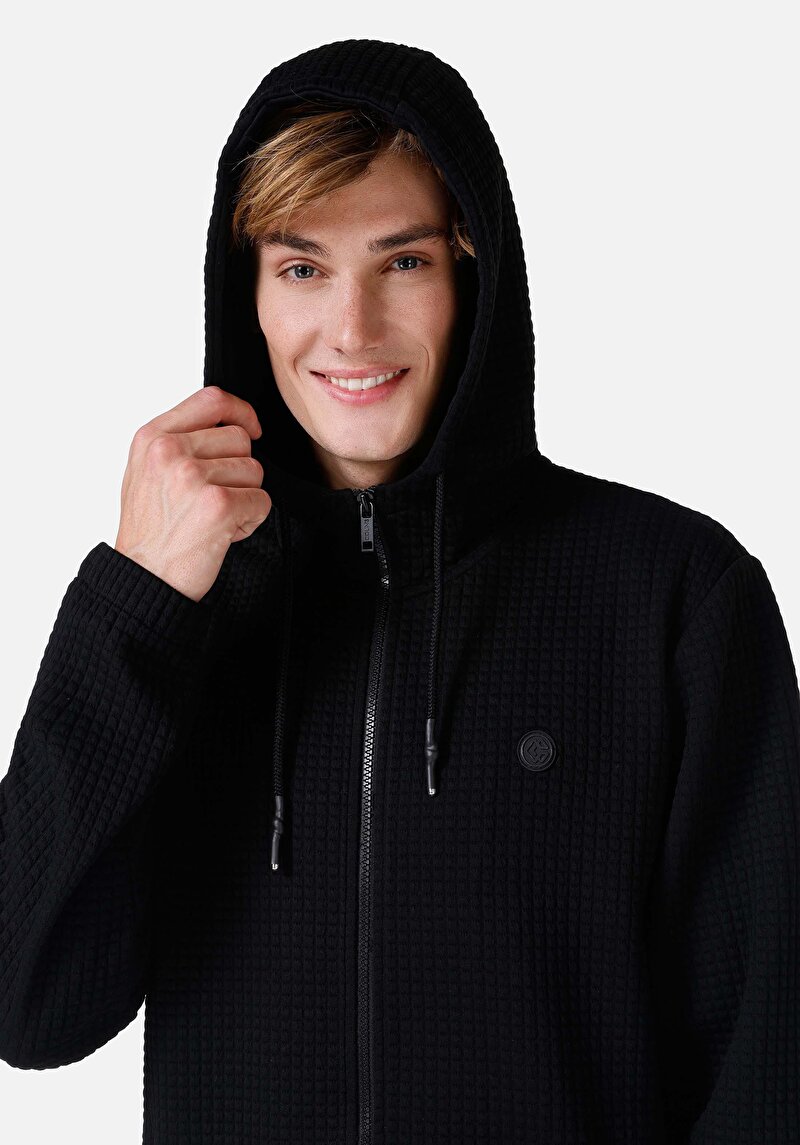 Afișați detalii pentru Jachetă Neagră Pentru Bărbați Regular Fit