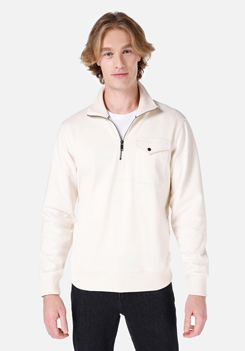 Imagine a Tricou Cu Mânecă Lungă Pentru Bărbați Cu Fermoar Cu Fermoar