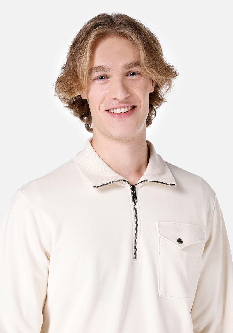 Afișați detalii pentru Tricou Cu Mânecă Lungă Pentru Bărbați Cu Fermoar Cu Fermoar