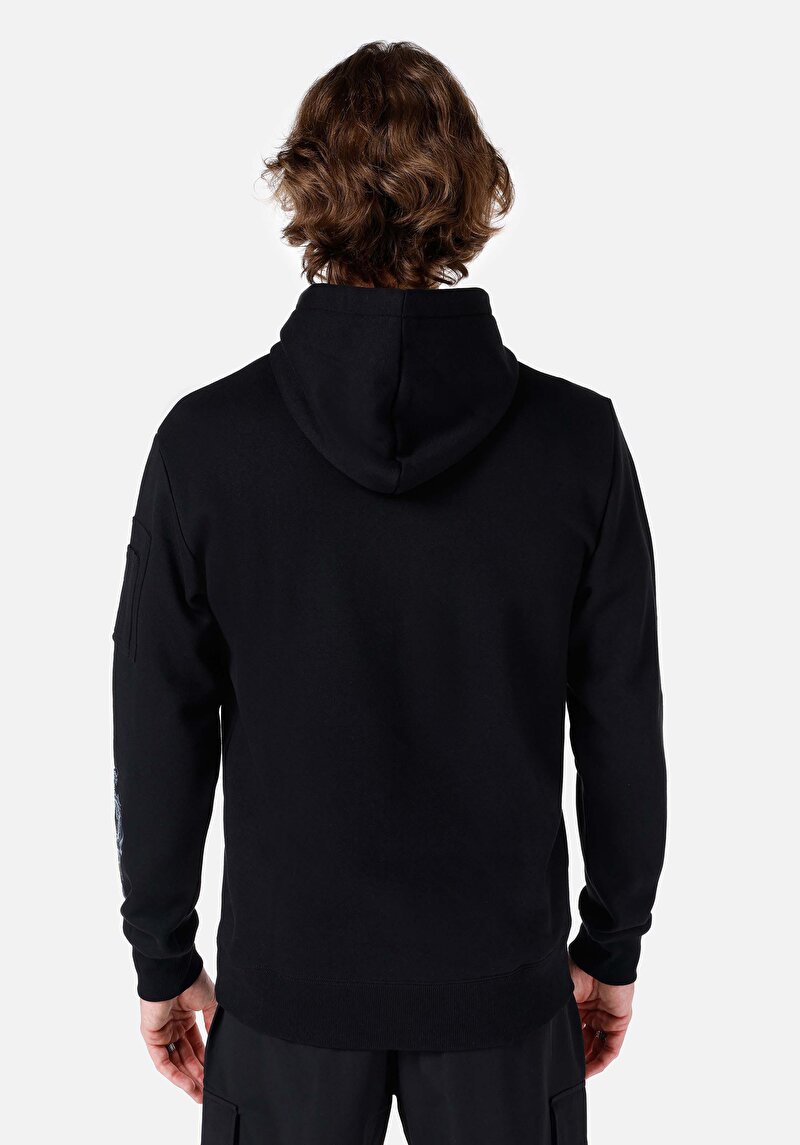 Afișați detalii pentru Hanorac Negru Pentru Bărbați Regular Fit