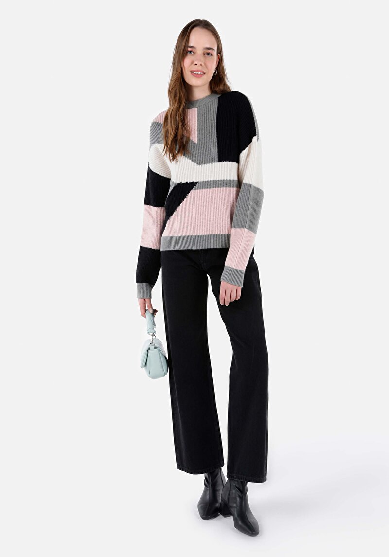 Afișați detalii pentru Pulover De Dama Multicolor Regular Fit  Cl1067477