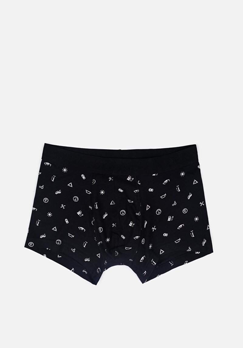 Imagine a Boxer Negru Pentru Bărbați Modern Fit