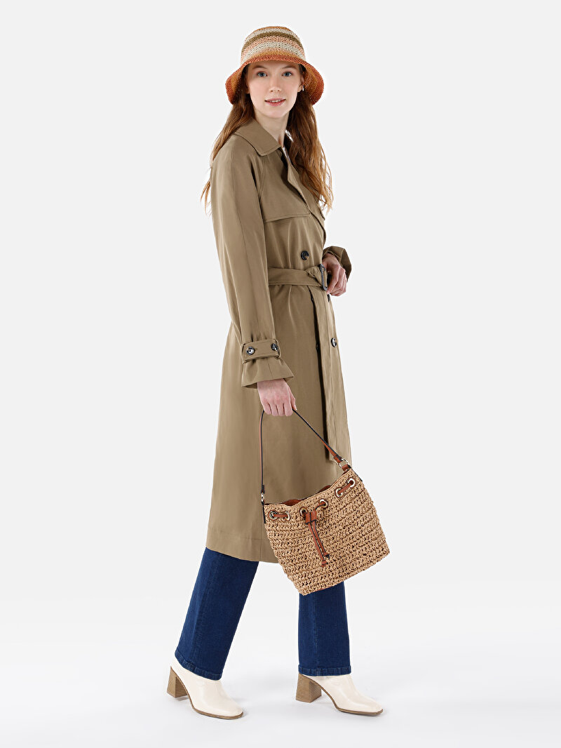 Afișați detalii pentru Jacheta De Dama Kaki Regular Fit  Cl1066886