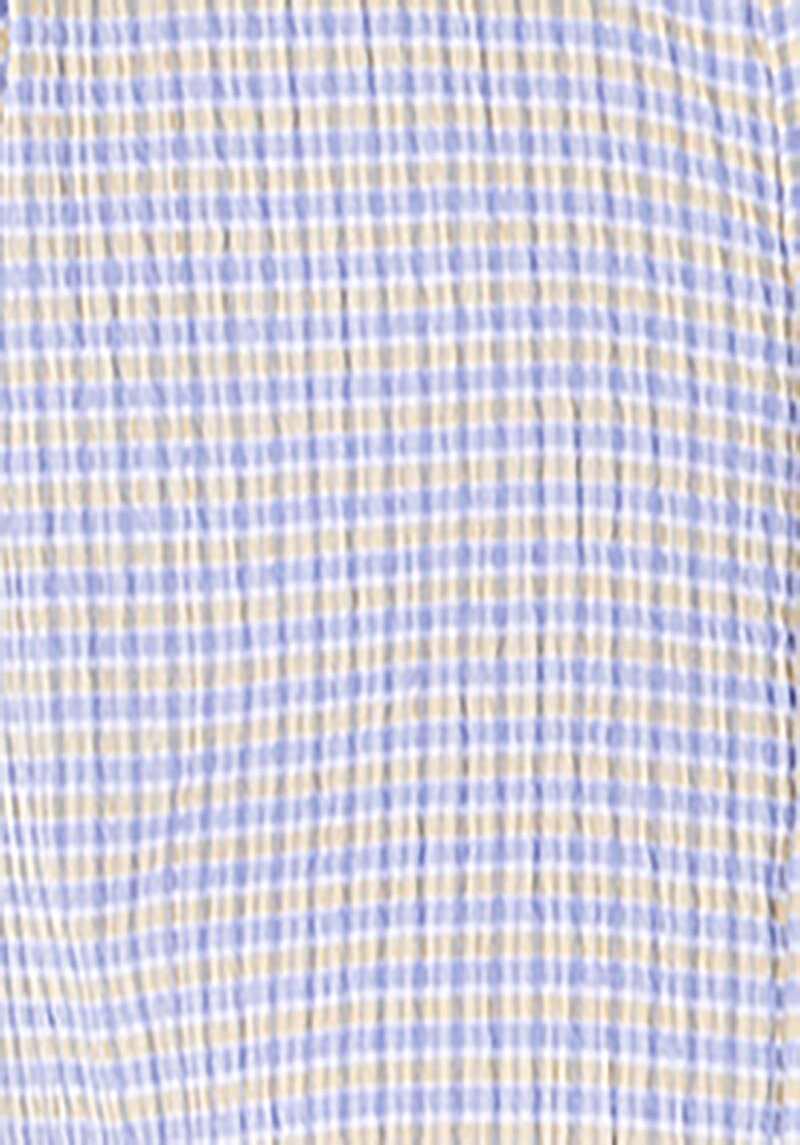 Afișați detalii pentru Cămașă Cu Croială Relaxată Cămașă În Carouri Cămașă Albastră Cu Mânecă Lungă Pentru Femei