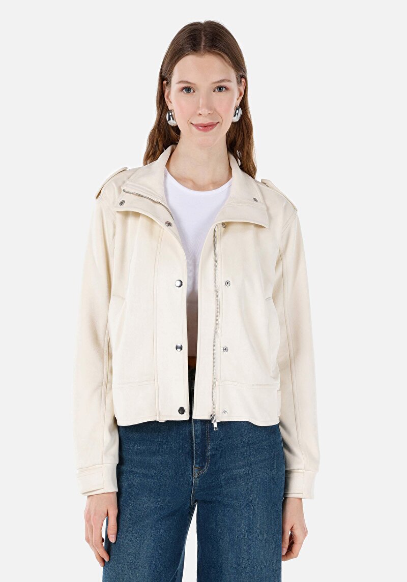 Imagine a Jacheta De Dama Ecru Regular Fit Cl1067914