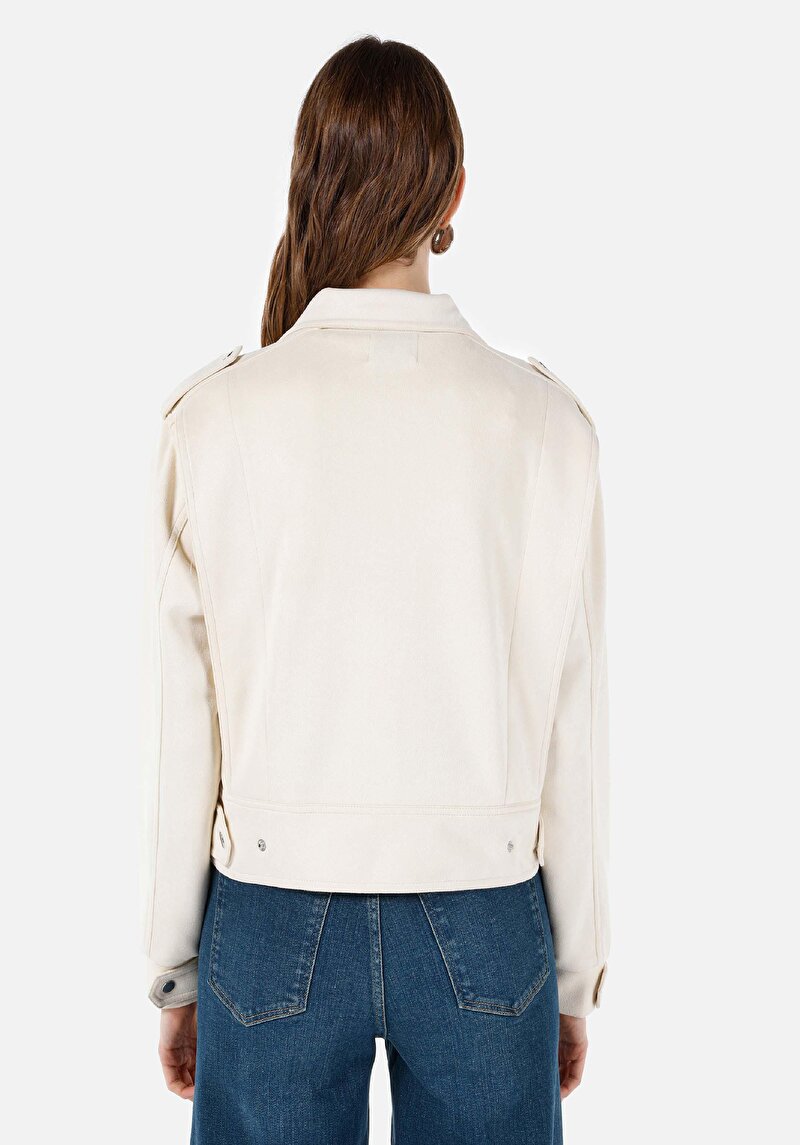 Afișați detalii pentru Jacheta De Dama Ecru Regular Fit  Cl1067914