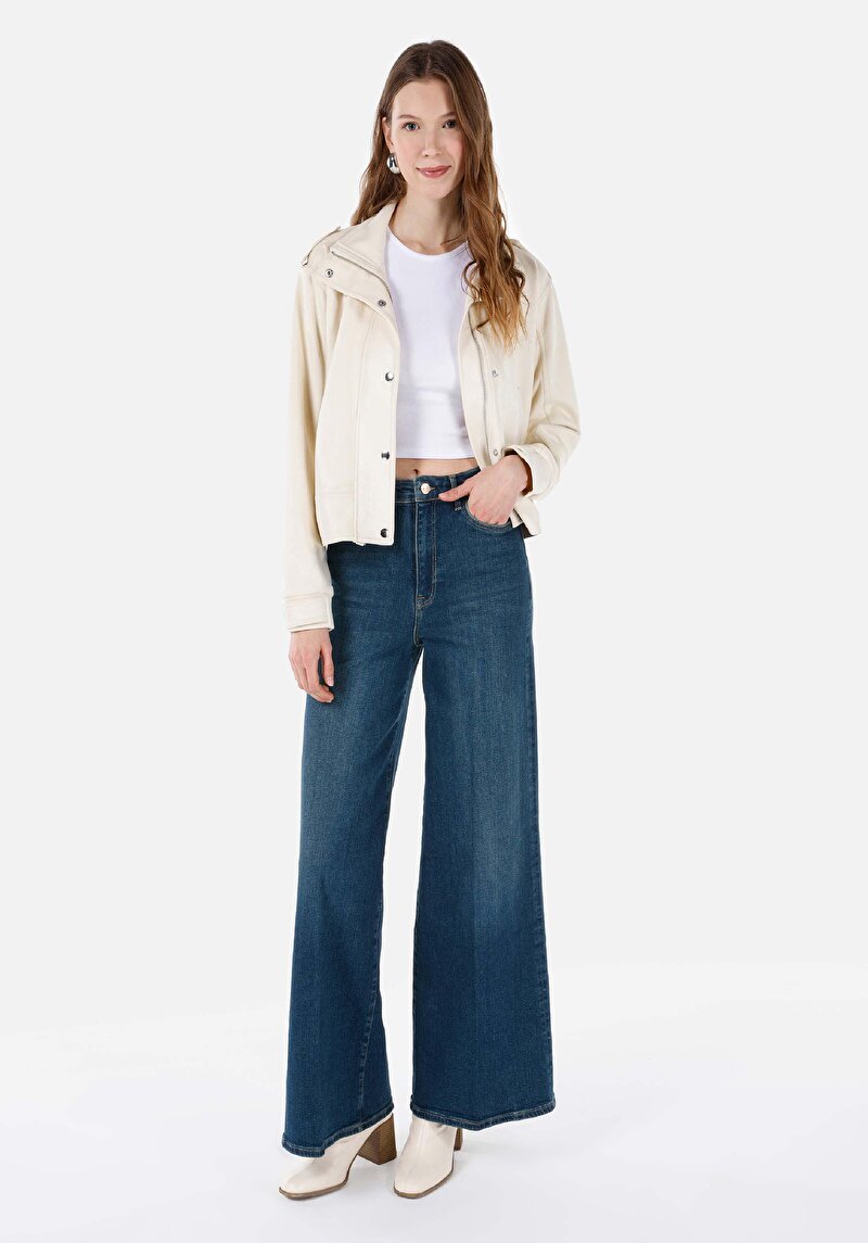 Afișați detalii pentru Jacheta De Dama Ecru Regular Fit  Cl1067914