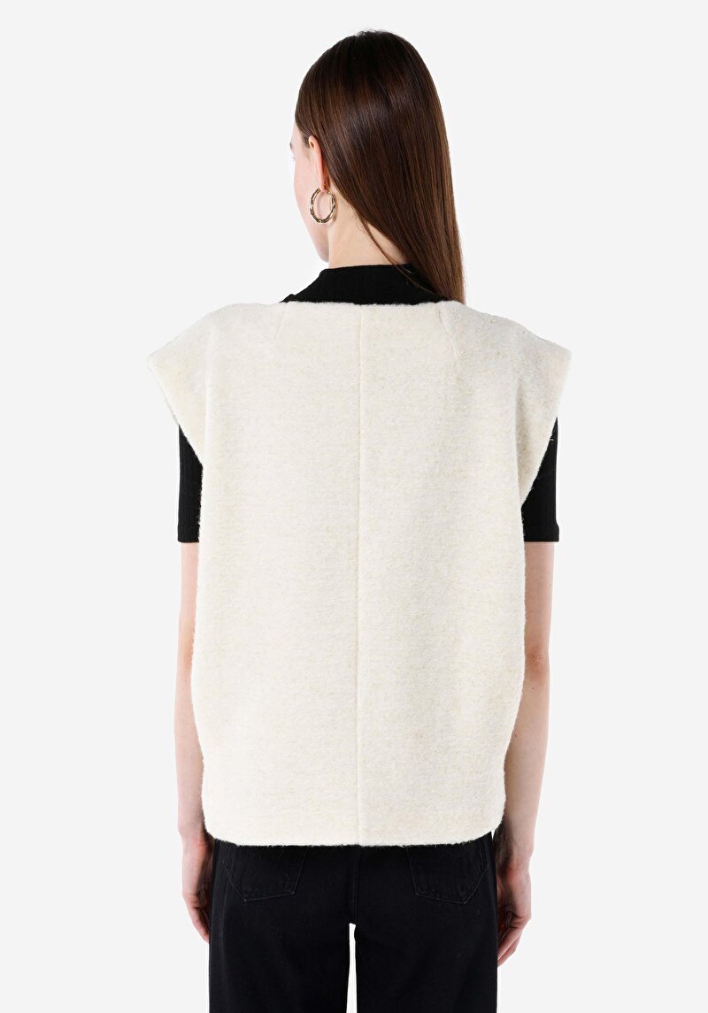 Afișați detalii pentru Jachetă Ecru Pentru Femei Regular Fit