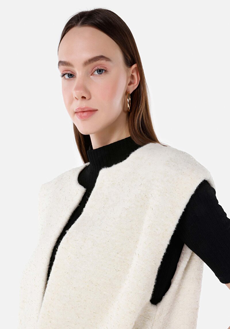 Afișați detalii pentru Jachetă Ecru Pentru Femei Regular Fit