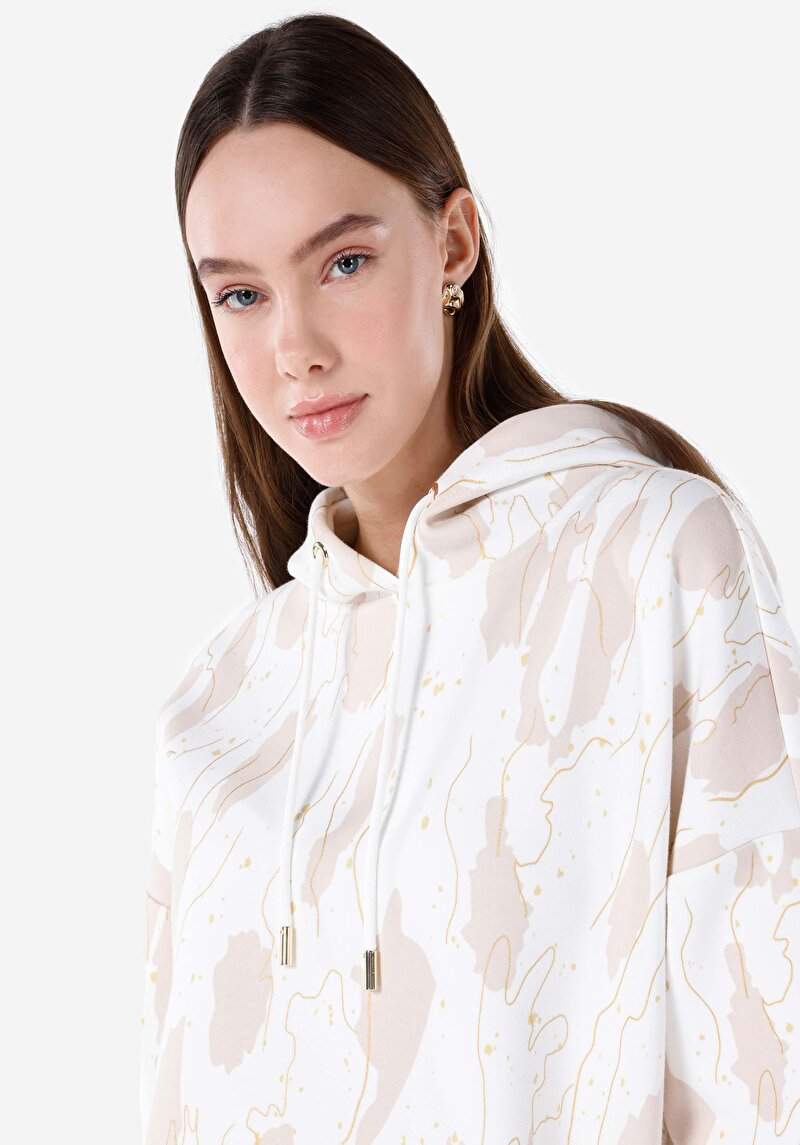 Afișați detalii pentru Hanorac Alb Pentru Femei Comfort Fit