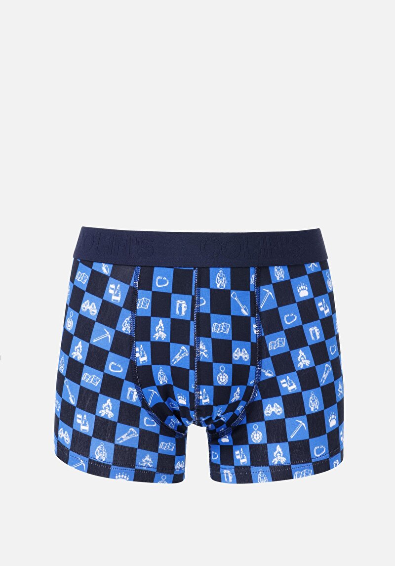 Imagine a Boxer Albastru Pentru Bărbați Modern Fit