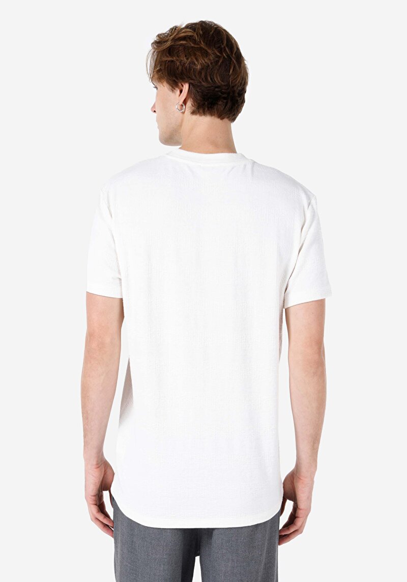 Afișați detalii pentru Tricou Cu Maneca Scurta De Barbati Alb Comfort Fit  Cl1068397