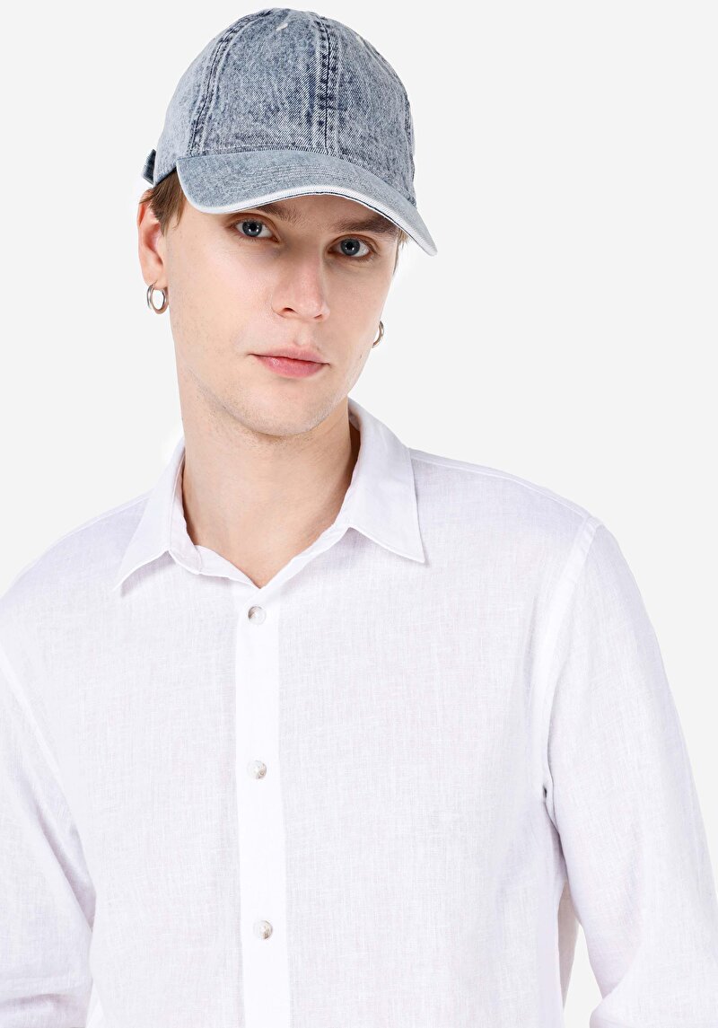 Afișați detalii pentru Cămașă Comfort Fit Cămașă Dreaptă Bărbați Alb Cămașă Cu Manșon Lung