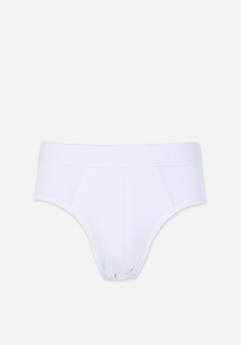 Imagine a Boxer Alb Pentru Bărbați Cu İmprimeu Modern Fit