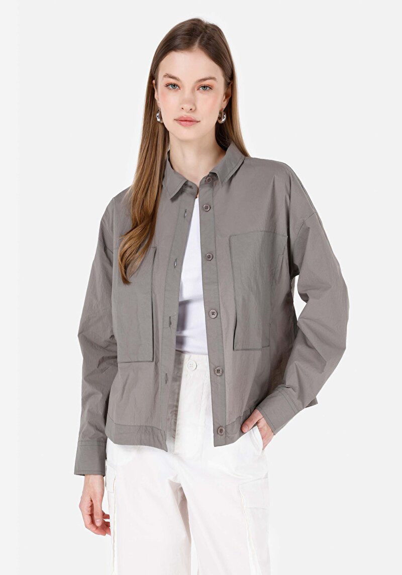 Imagine a Camasa Cu Maneca Lunga De Dama Verde Regular Fit Cl1068080