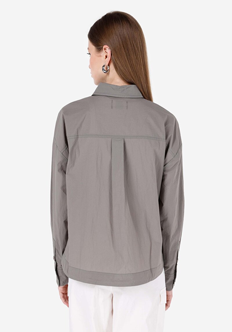 Imagine a Camasa Cu Maneca Lunga De Dama Verde Regular Fit Cl1068080