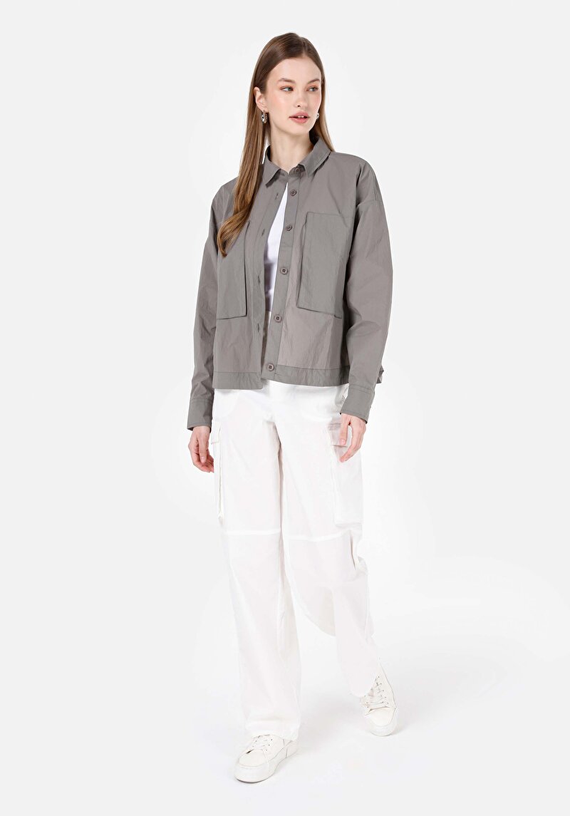 Imagine a Camasa Cu Maneca Lunga De Dama Verde Regular Fit Cl1068080