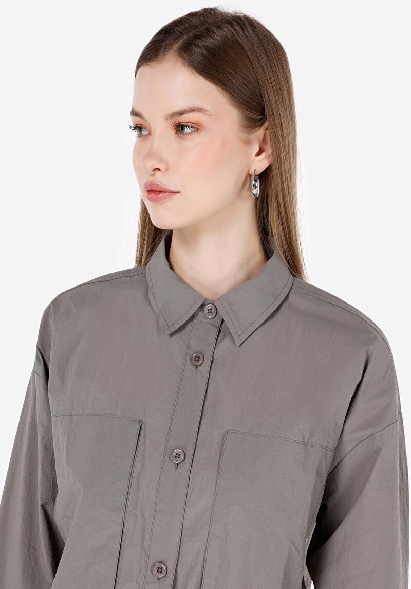 Imagine a Camasa Cu Maneca Lunga De Dama Verde Regular Fit Cl1068080