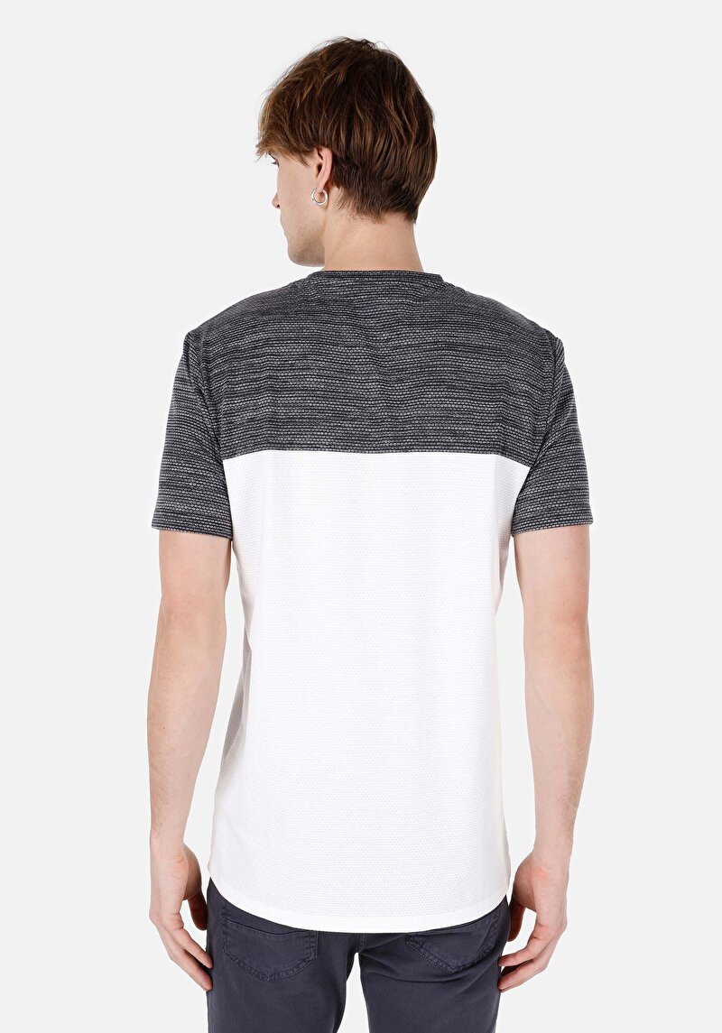 Afișați detalii pentru Tricou Cu Maneca Scurta De Barbati Negru Regular Fit  Cl1067722