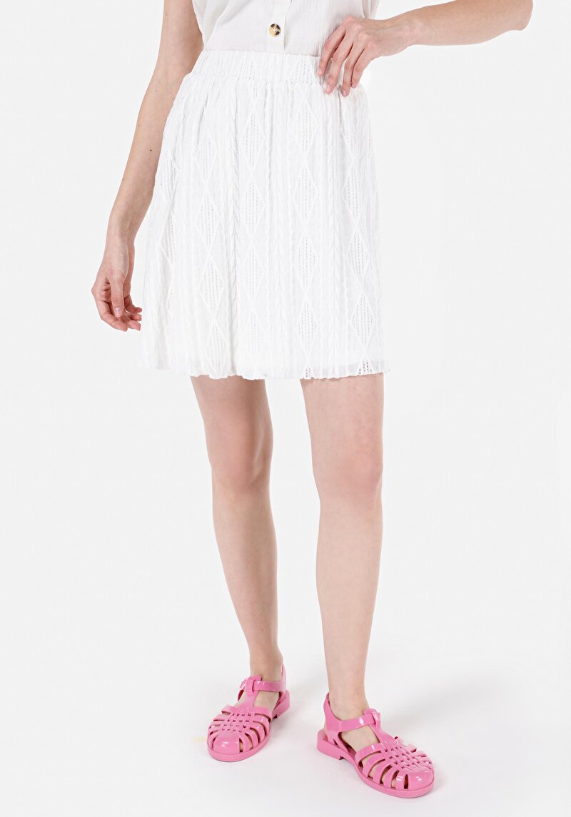 Imagine a Fusta De Dama Alb Regular Fit Cl1069064