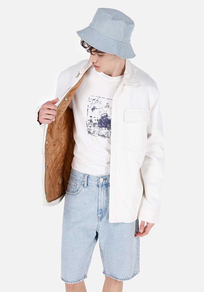 Afișați detalii pentru Jachetă Din Denim Pentru Bărbați Cu Fermoar