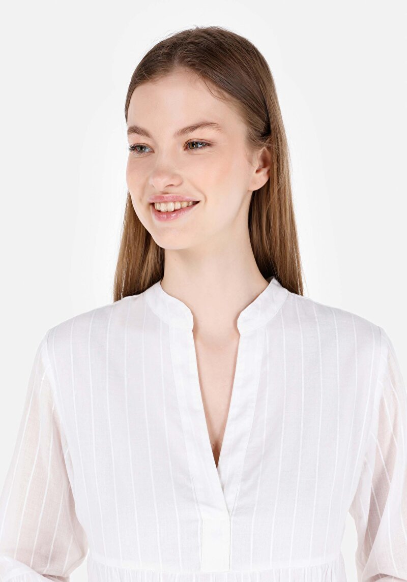 Afișați detalii pentru Rochie Albă Pentru Femei Regular Fit