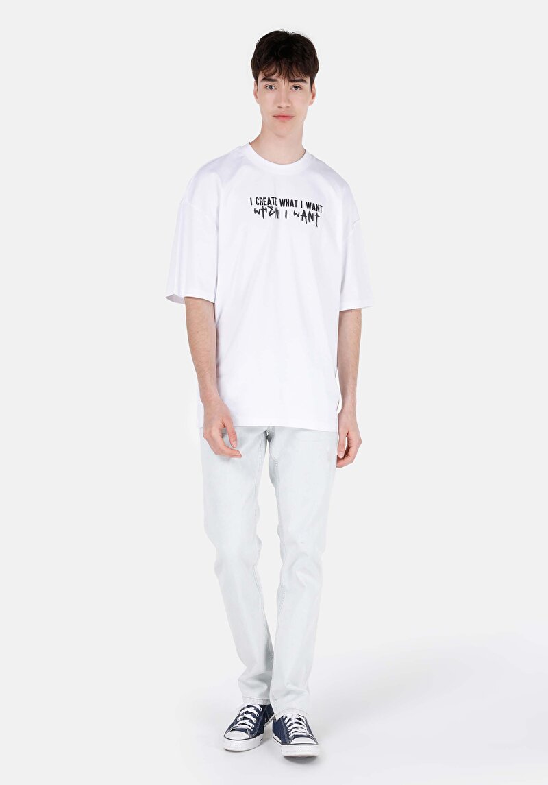 Imagine a Blugi İndigo Deschiși Pentru Bărbați Cu Talie Joasă