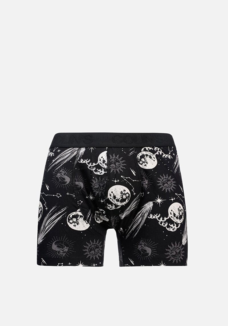 Imagine a Boxer Negru Pentru Bărbați Modern Fit