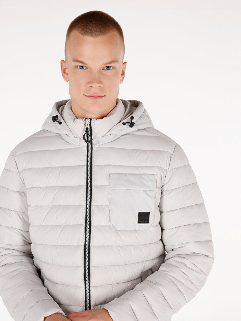 Imagine a Jacheta De Barbati Alb Slim Fit Cl1071235