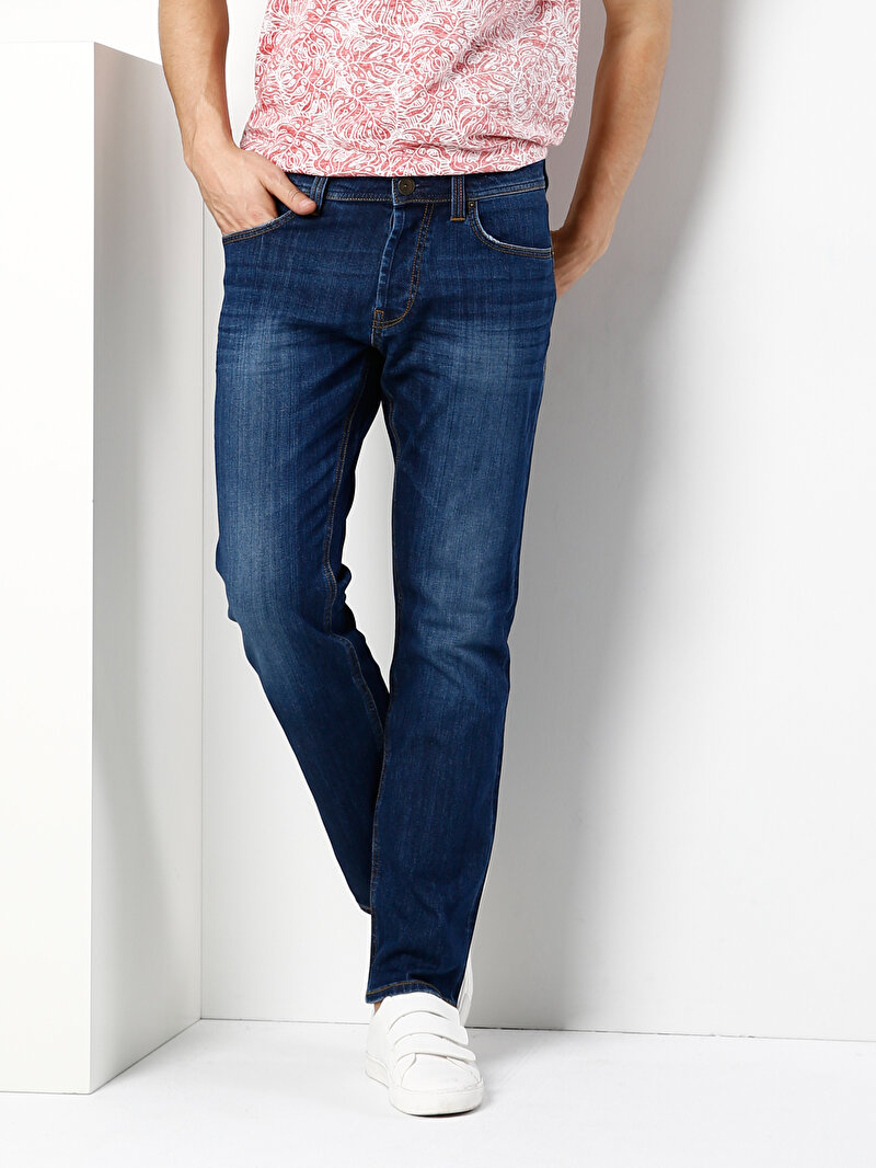 Imagine a Pantaloni De Barbati Denim Regular Fit 045 David Cl1019142